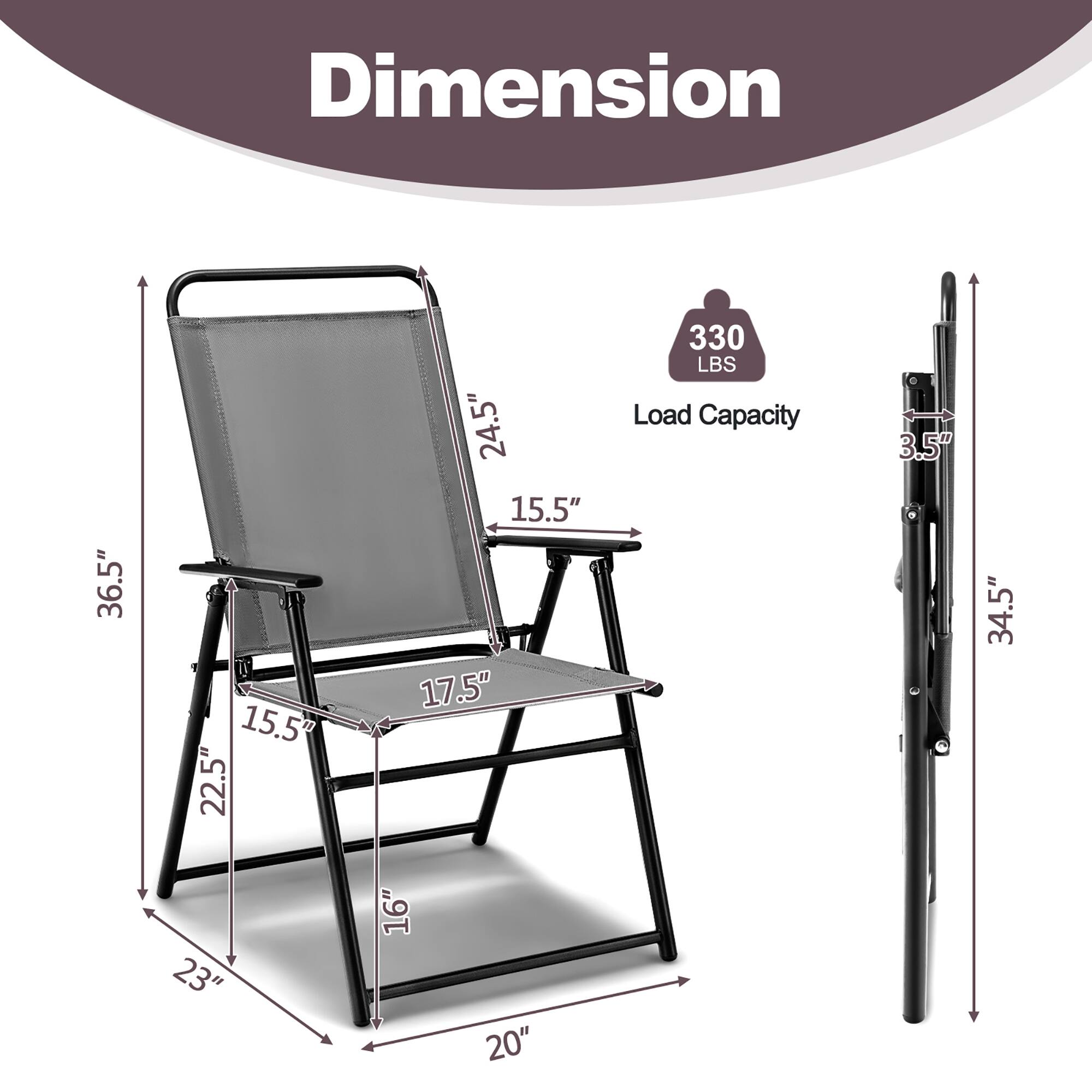 Dimension  
36.5" x 15.5" x 22.5" x 24.5" x 15.5" x 17.5"  
Load Capacity: 330 LBS  
3.5" x 34.5" x 23" x 16" x 20"