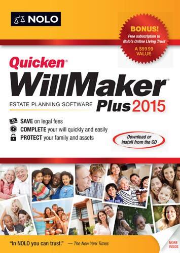 Front. Nolo - Quicken WillMaker Plus 2015 - Multi.