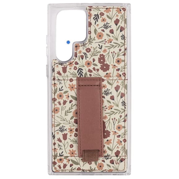 Walli Cases - Samsung S25 Edge Phone Case with Wallet and Finger Strap - Harvest Fields