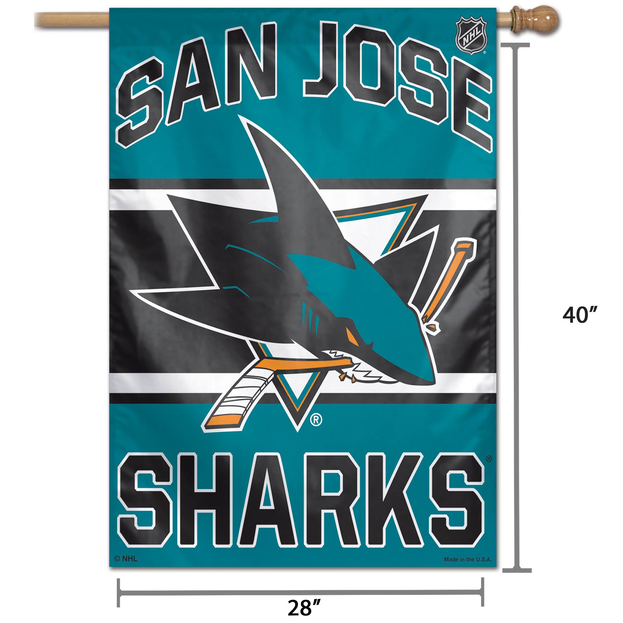 SAN JOSE  
SHARKS  
Made in the U.S.A.  
© NHL