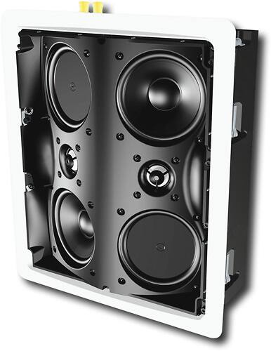 Angle. Definitive Technology - Reference Dual 4-1/2" 2-Way In-Wall Surround Speaker (Each) - White.