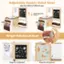 Adjustable Double Sided Easel Ideal for children of different ages Height Adjustment Knob: 3" Magnetic Chalkboard Magnetic Whiteboard
