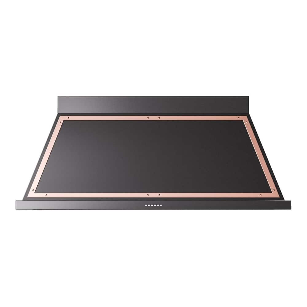 ILVE - 60 inches - Externally Vented - Wall Range Hood - Glossy Black