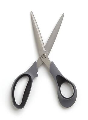 Alt View 1. TRU RED - TRU RED™ 8" Titanium Coated Scissors, Straight Handle (TR55025) - Gray.