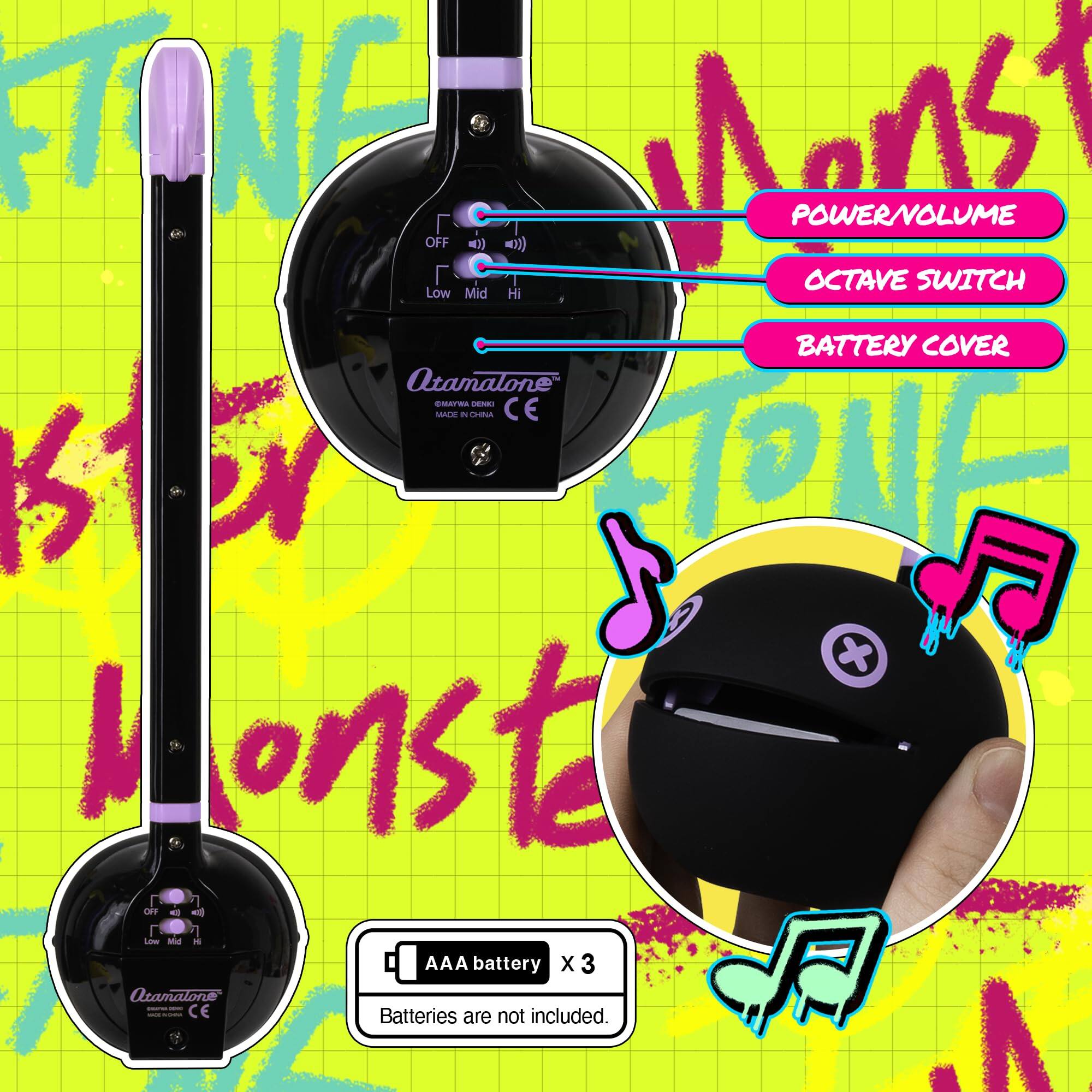 - POWER VOLUME
- OCTAVE SWITCH
- BATTERY COVER

- AAA battery x 3
- Batteries are not included.