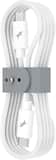 Nimble - Powerknit USB-C to USB-C Cable 2M/6.5 FT Fast Charging for iPhone 17–15, iPad, MacBook Air/Pro 2018–2022, Samsung & More - White