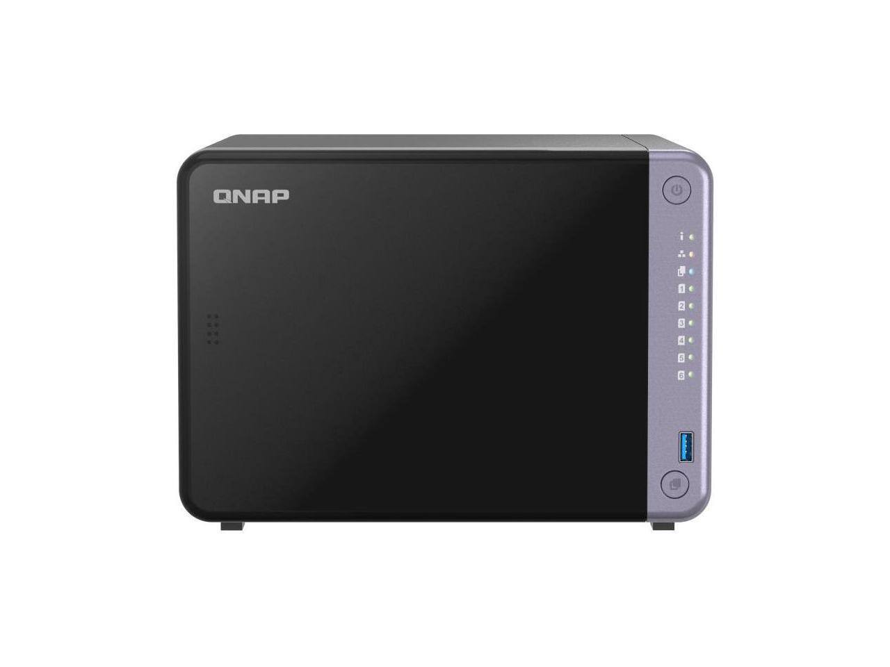 Alt View 1. QNAP - QNAP TS-632X 6-Bay NAS - ARM, 4GB RAM, 10GbE, PCIe (TS-632X-4G-US).