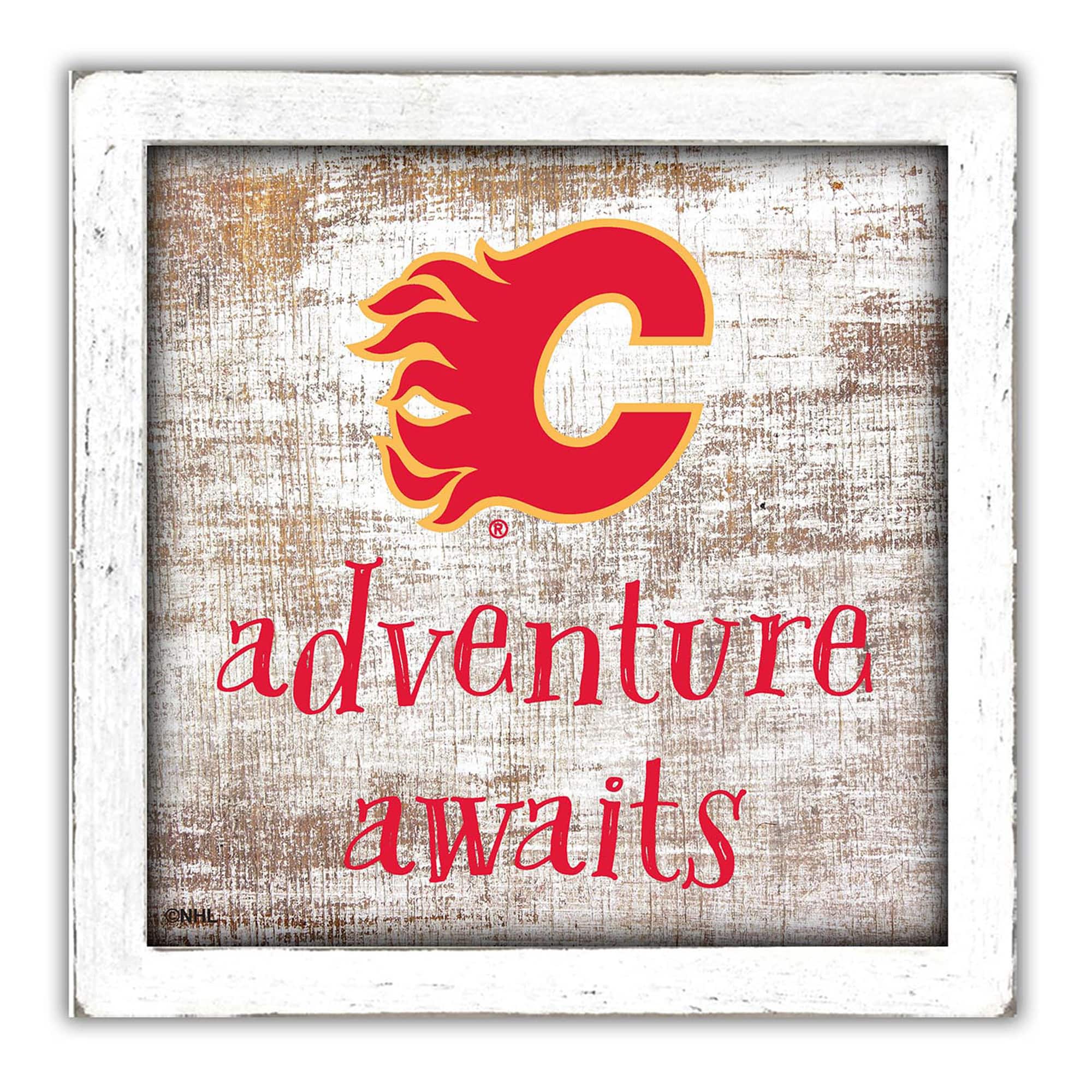 Fan Creations - Calgary Flames 14'' x 13'' Adventure Awaits Money Box - Multicolor