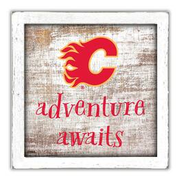 Fan Creations - Calgary Flames 14'' x 13'' Adventure Awaits Money Box - Multicolor