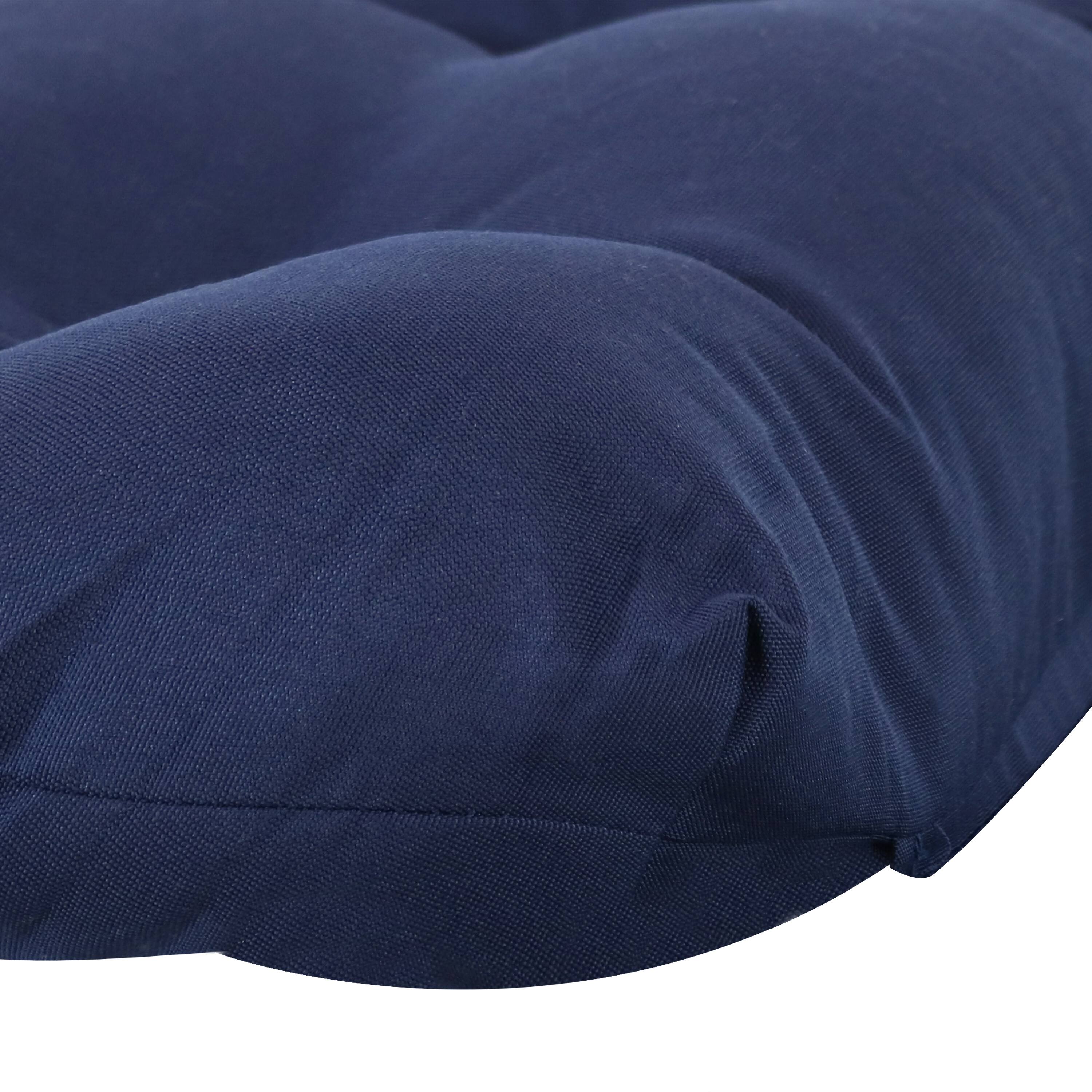 Alt View 5. Sunnydaze - Indoor/Outdoor Olefin Tufted High-Back Chair Cushion - Blue.