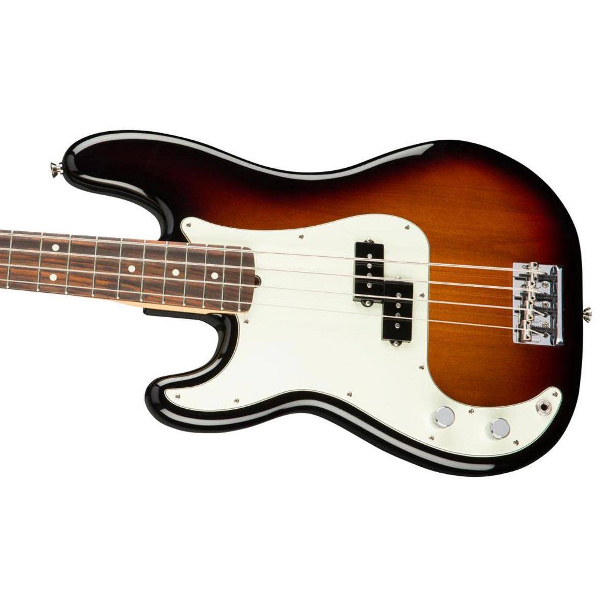 Alt View 2. Fender - Fender American Professional Left-Handed Precision Bass Guitar, Rosewood Fingerboard, 3-Color Sunburst.