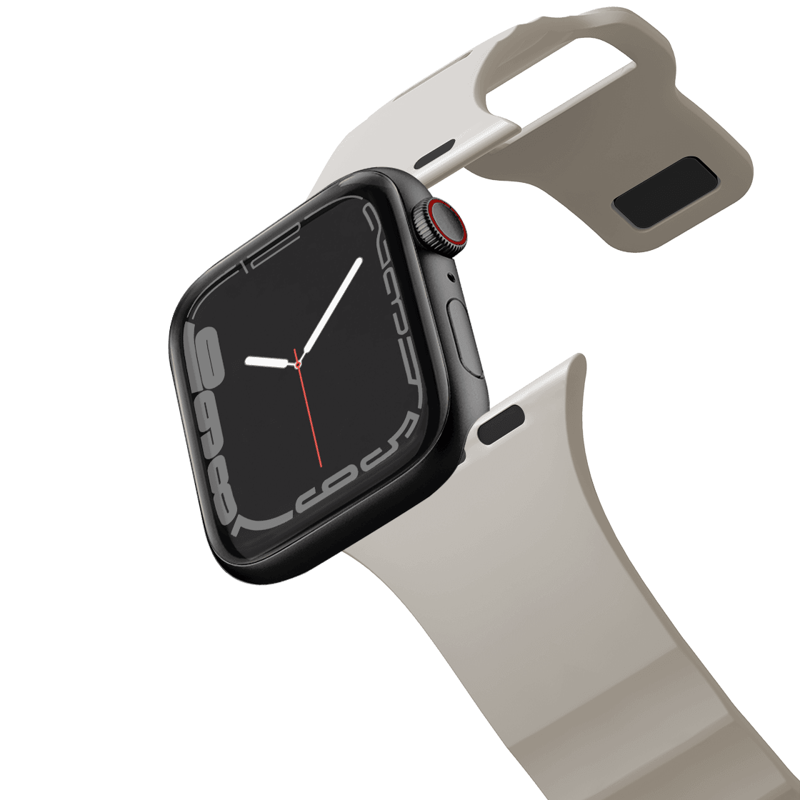 CASETiFY - Bounce Band for Apple Watch 38mm, 40mm, 41mm and SE (All Series) - Sand - Angle_Zoom