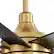 Alt View 9. Breezary - 72" Large Indoor Ceiling Fan with Remote, 8 ABS Blades, 6-Speed DC Motor, Timer, 7''/12''Downrods, Light/No Light Option - Gold and Black (With Light).