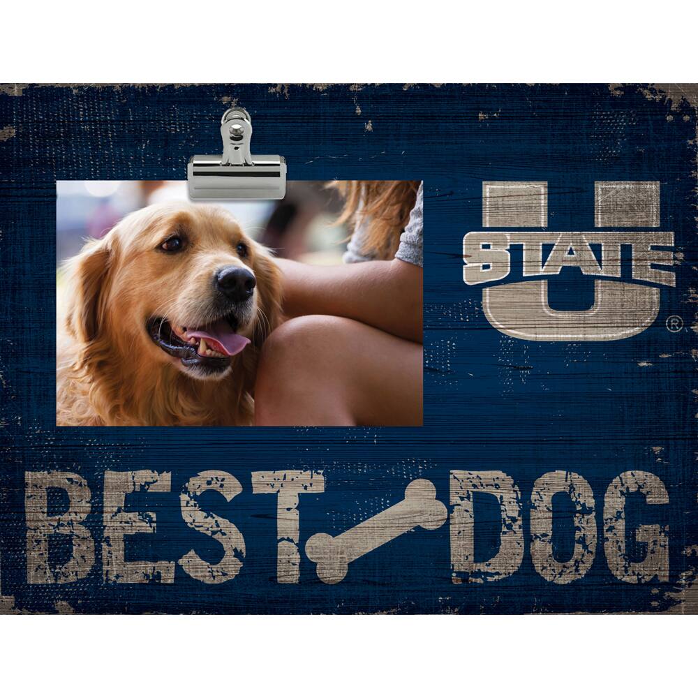 Utah State Aggies 10.5" x 8" Best Dog Clip Photo Frame