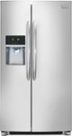 Front. Frigidaire - Gallery 22.6 Cu. Ft. Counter-Depth Side-by-Side Refrigerator - Stainless Steel.
