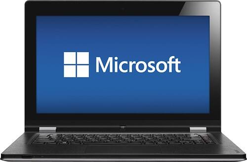 Front Standard. Lenovo - IdeaPad Yoga Ultrabook 13.3" Refurbished Touch-Screen Laptop - 4GB Memory - Gray.