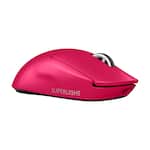 Logitech - G PRO X SUPERLIGHT 2 LIGHTSPEED Lightweight Wireless Optical HERO 2 Sensor 44 000 DPI Gaming Mouse with 8K Polling - Wireless - Magenta