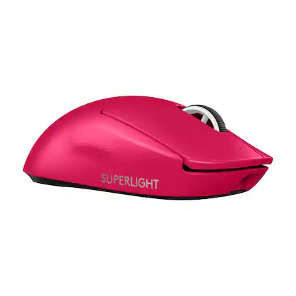Logitech - G PRO X SUPERLIGHT 2 LIGHTSPEED Lightweight Wireless Optical HERO 2 Sensor 44 000 DPI Gaming Mouse with 8K Polling - Wireless - Magenta