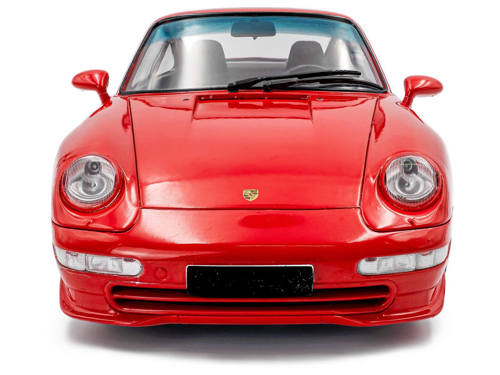 Back. Solido - 1997 Porsche 911 (993) Carrera RS Guards Red 1/18 Diecast Model Car by Solido - Red.