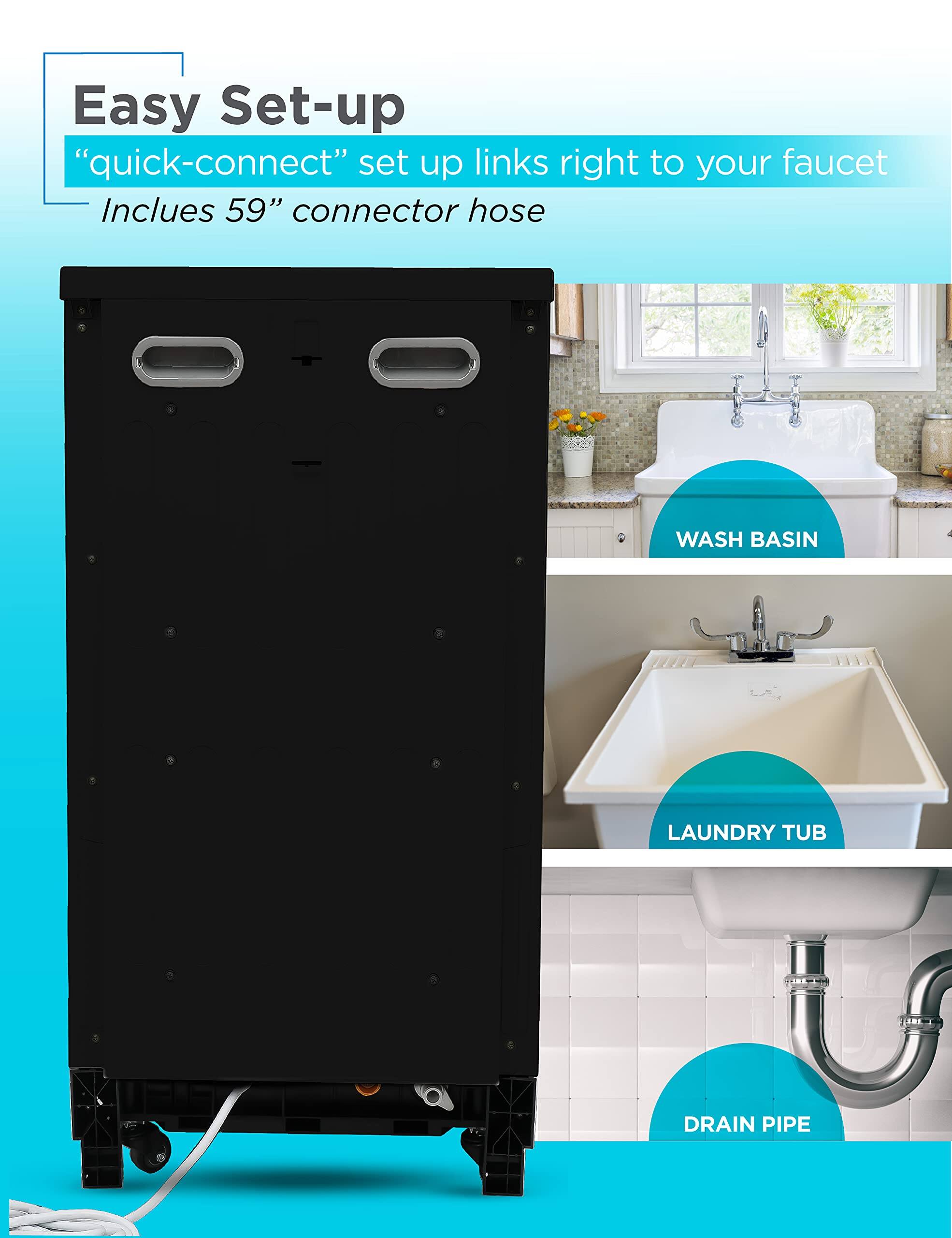 Alt View 11. Black+Decker - 18” Portable Dishwasher - Black.