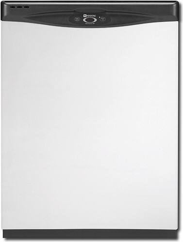 Front Standard. Maytag - 24" Tall Tub Built-In Dishwasher - Stainless-Steel.