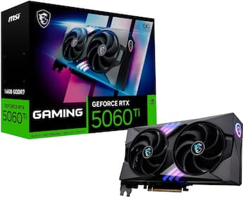 MSI NVIDIA GeForce RTX 5060 Ti 16G GAMING OC 16GB GDDR7 PCI MSI NVIDIA GeForce RTX 5060 Ti 16G GAMING OC 16GB GDDR7 PCI