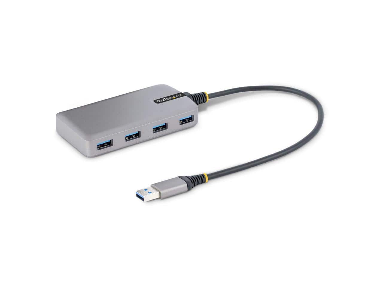 Startech - StarTech.com 4-Port USB 3.0 Hub, 5Gbps, Bus Powered, 1ft Cable, USB-A to 4x USB-A, Portable Desktop/Laptop Expansion Hub