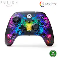 PowerA - FUSION Pro Wireless Controller for Xbox Series X|S with Lumectra - Black - Front_Zoom