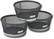 Front Standard. Rolodex - Jumbo Mesh Clip Dish - Black/Silver.