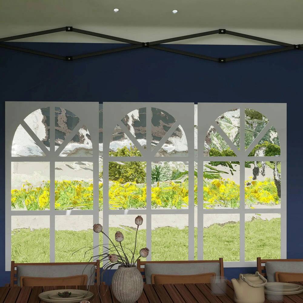 Alt View 5. Spaco - Spaco 10'x20' Pop Up Canopy Tent with 4 Sidewalls,Instant Gazebo,Carry Bag - Blue.