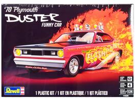 Level 4 Model Kit 1970 Plymouth Duster Funny Car 1/24 Scale Model by Revell - Multicolor