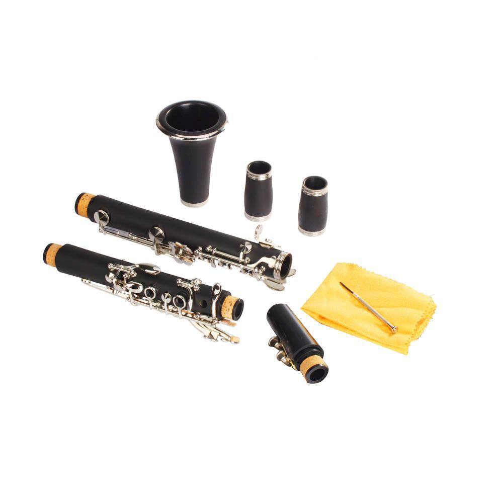 Alt View 4. Winado - Professional School 17 Keys Clarinet Black Nickel Plated Bb Soprano With Case.