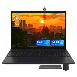 Lenovo - ThinkPad L16 16" WUXGA Touchscreen,Intel Ultra 5 225U,8GB RAM,512GB SSD+1TB Dock Set,Fingerprint,Win 11 - Black