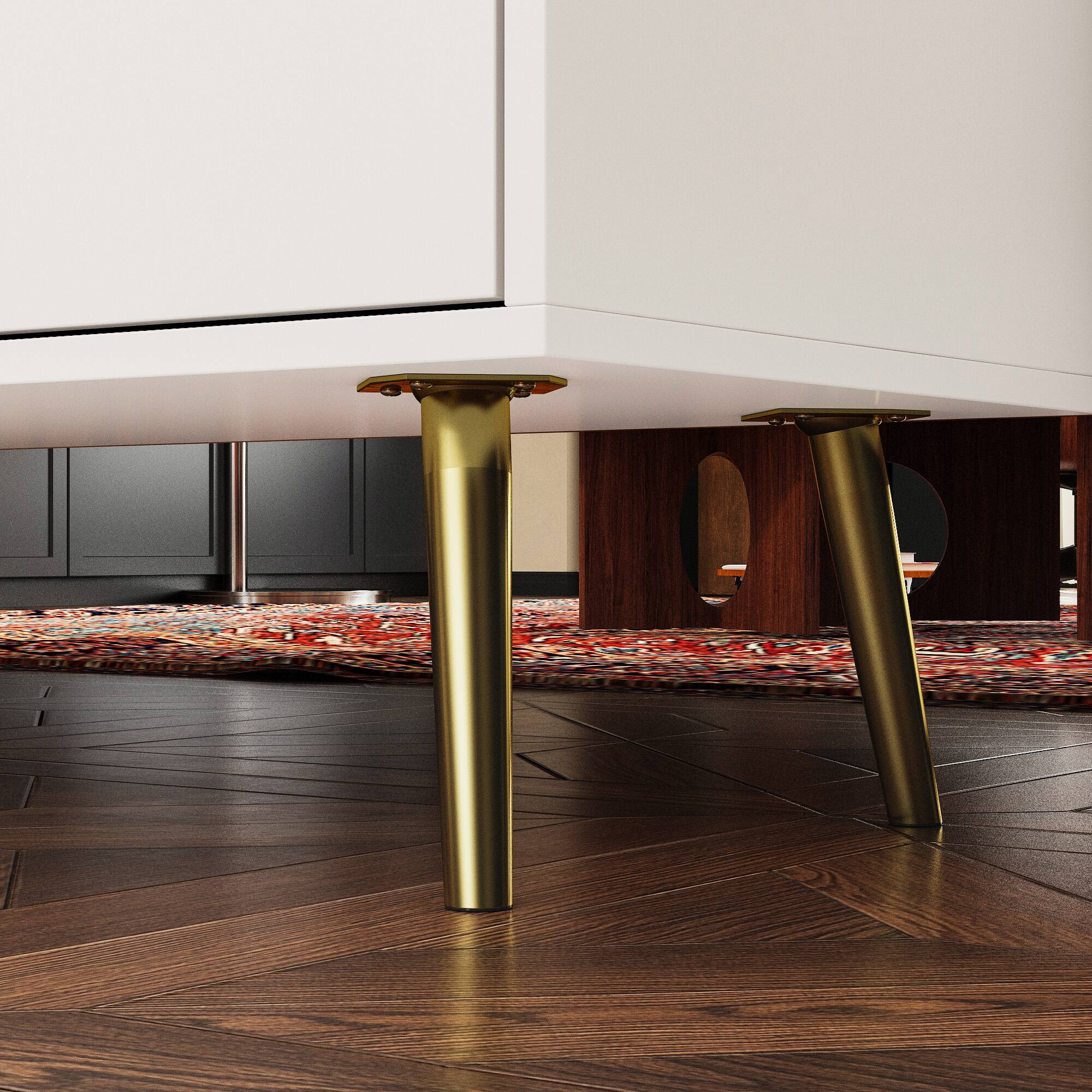 Alt View 8. Famapy - Famapy Combo Sideboard Silent Rails Drawers Metal LegsMulti - Scene All - round Storage Dresser - White.