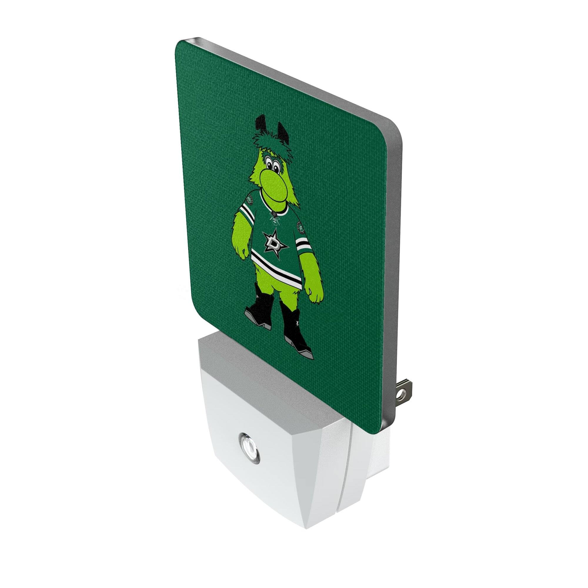Alt View 1. Keyscaper - Dallas Stars 2-Pack Solid Design Mascot Nightlight Set - White.