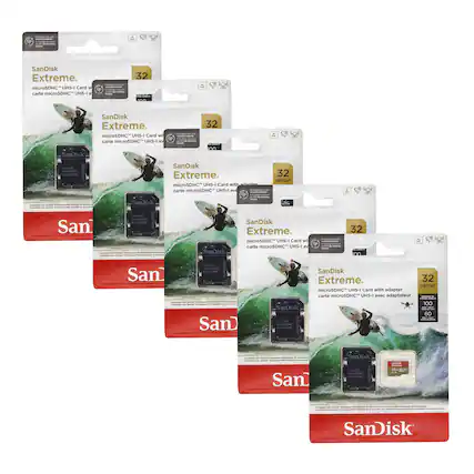 SanDisk Extreme microSDHC™ UHS-I Card with adapter
32 GB/Go
carte microSDHC™ UHS-I avec adaptateur
SanDisk Extreme microSDHC™ UHS-I Card with adapter
32 GB/Go
carte microSDHC™ UHS-I avec adaptateur
SanDisk Extreme microSDHC™ UHS-I Card with adapter
32 GB/Go
carte microSDHC™ UHS-I avec adaptateur
SanDisk Extreme microSDHC™ UHS-I Card with adapter
32 GB/Go
carte microSDHC™ UHS-I avec adaptateur