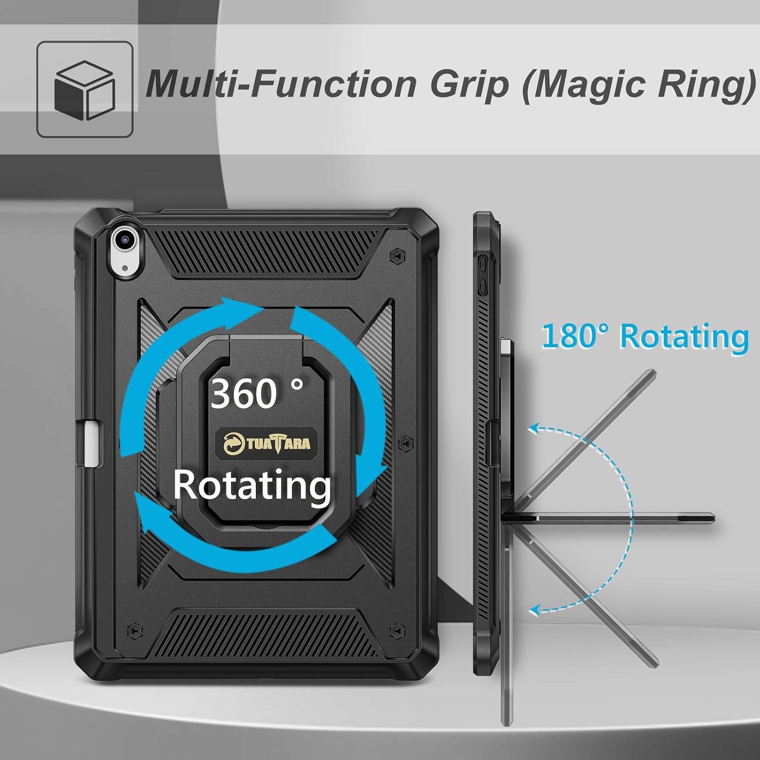Multi-Function Grip (Magic Ring)  
360° Rotating  
180° Rotating