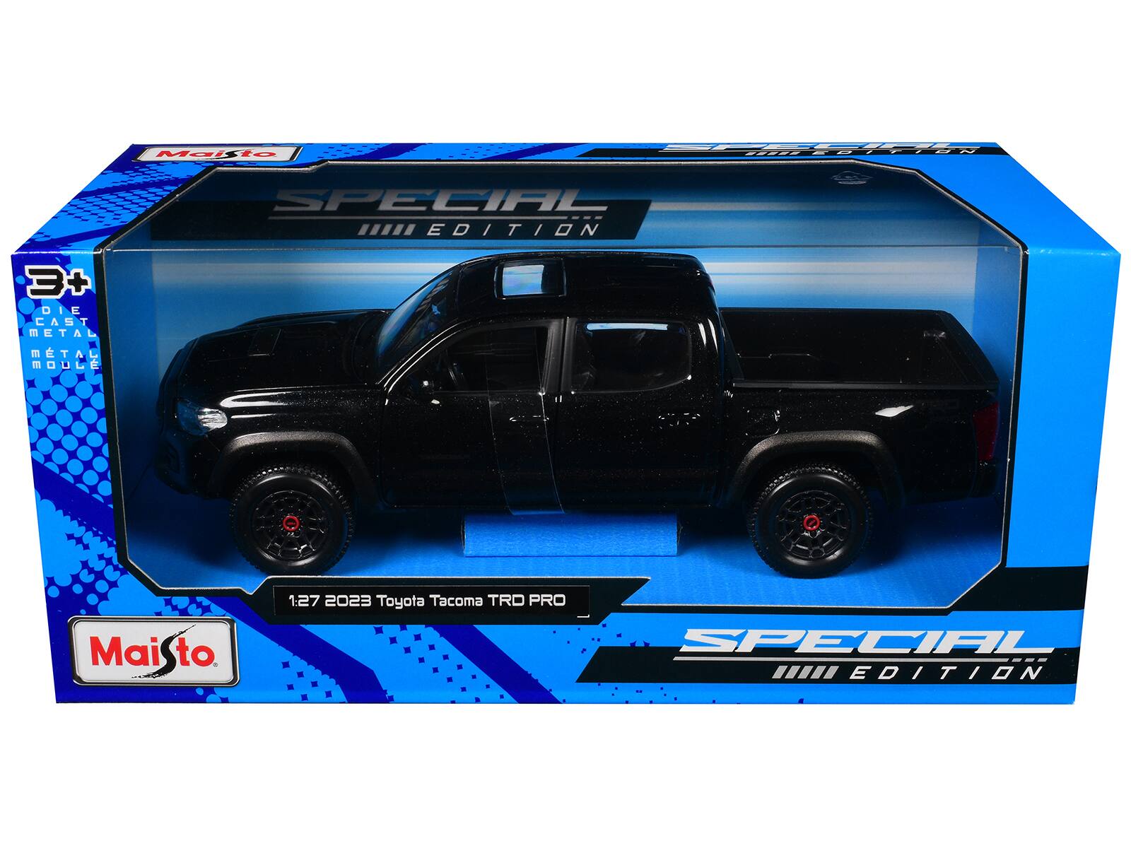 Maisto  
1:27 2023 Toyota Tacoma TRD PRO  
SPECIAL EDITION  
3+ DIE CAST METAL  
SPECIAL EDITION