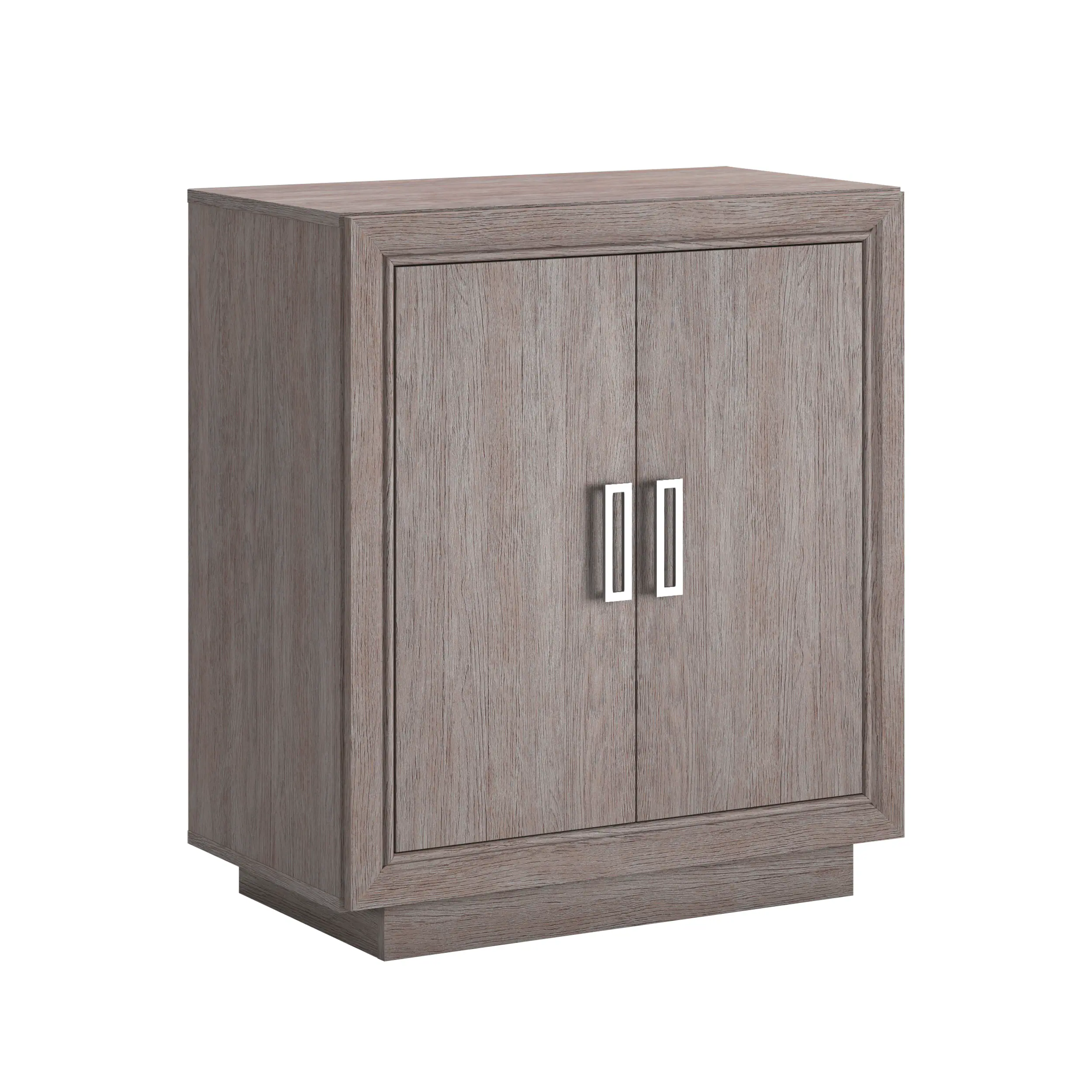 Front. TinyHomie - Storage Cabinet Medium grey finish.