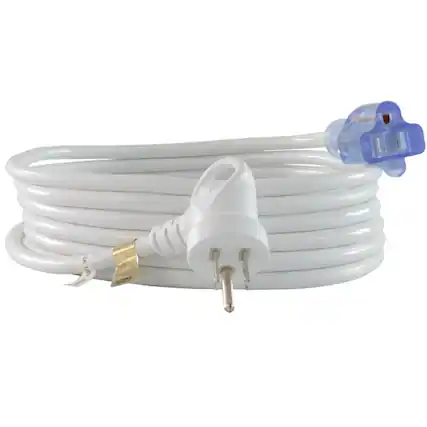 Front. Conntek - Indoor 15 ft. L White Extension Cord 16/3 SJTW - White.