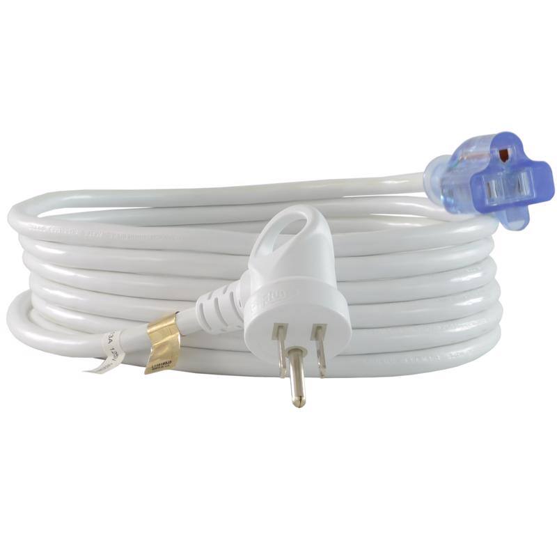 Front. Conntek - Indoor 15 ft. L White Extension Cord 16/3 SJTW - White.