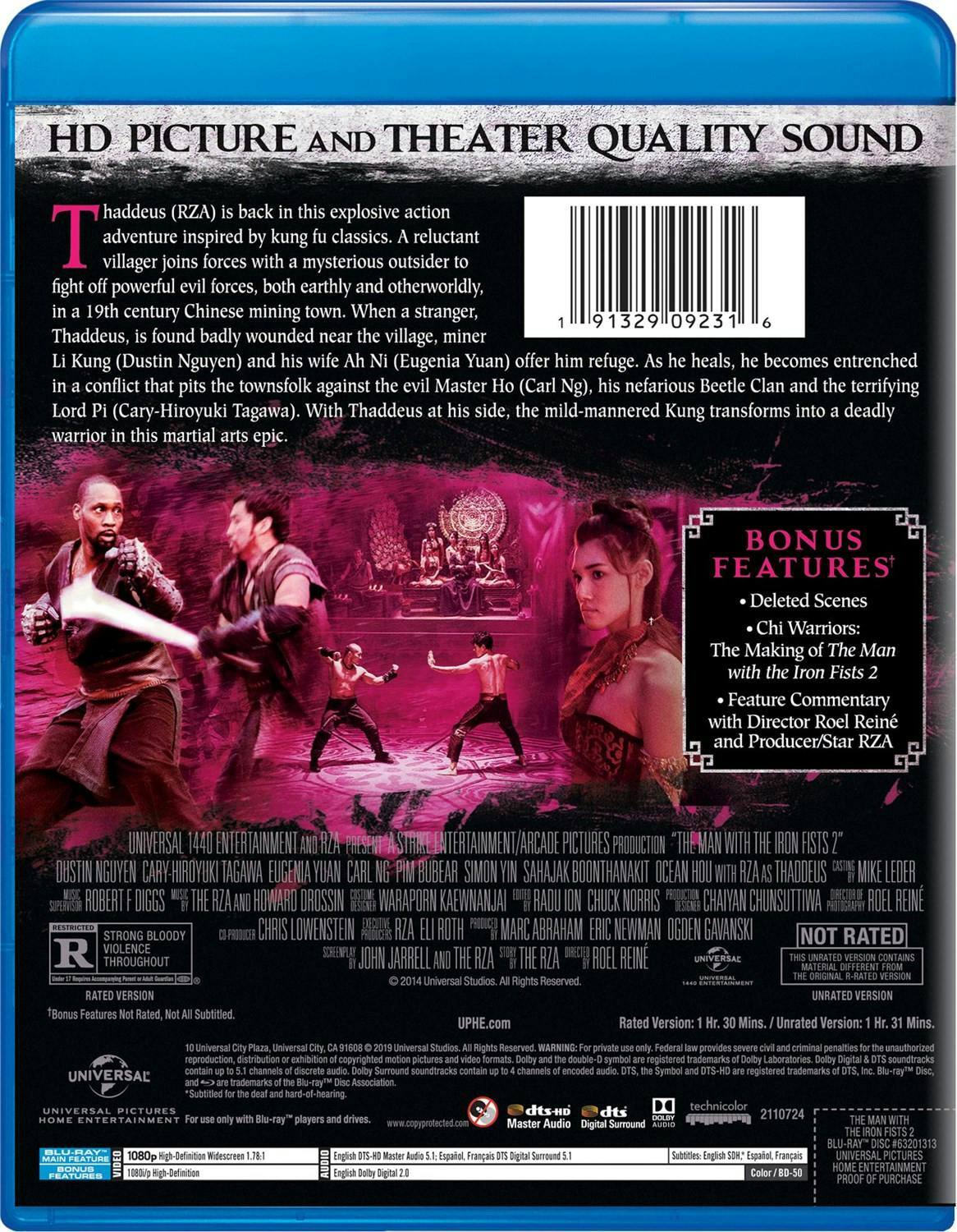 Back. The Man with the Iron Fists 2 [Blu-ray].