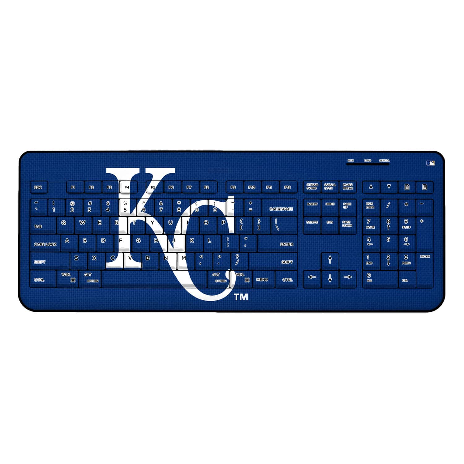 Keyscaper - Kansas City Royals Team Logo Wireless Keyboard - Multicolor