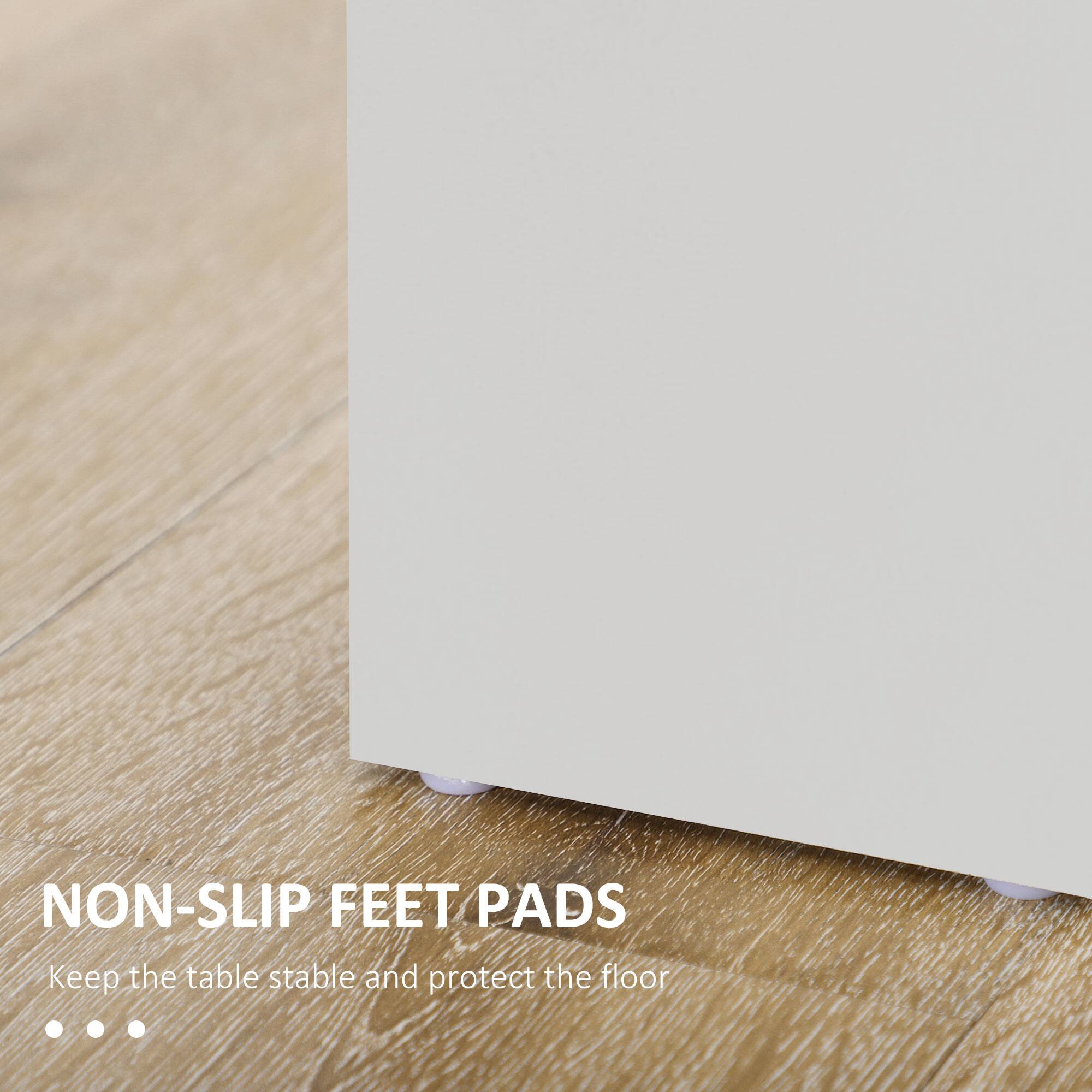 NON-SLIP FEET PADS  
Keep the table stable and protect the floor