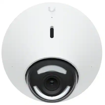 Front. Ubiquiti Networks - UniFi Protect G4 Dome 4MP PoE IP Security Camera 2688x1512 IR Night Vision Microphone Speaker Indoor/Outdoor - White.