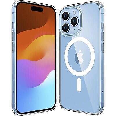 Alt View 2. SaharaCase - SaharaCase Hybrid-Flex Hard Shell Case, Tempered Glass Screen, Camera Protector for iPhone 15 Pro Max - Clear.