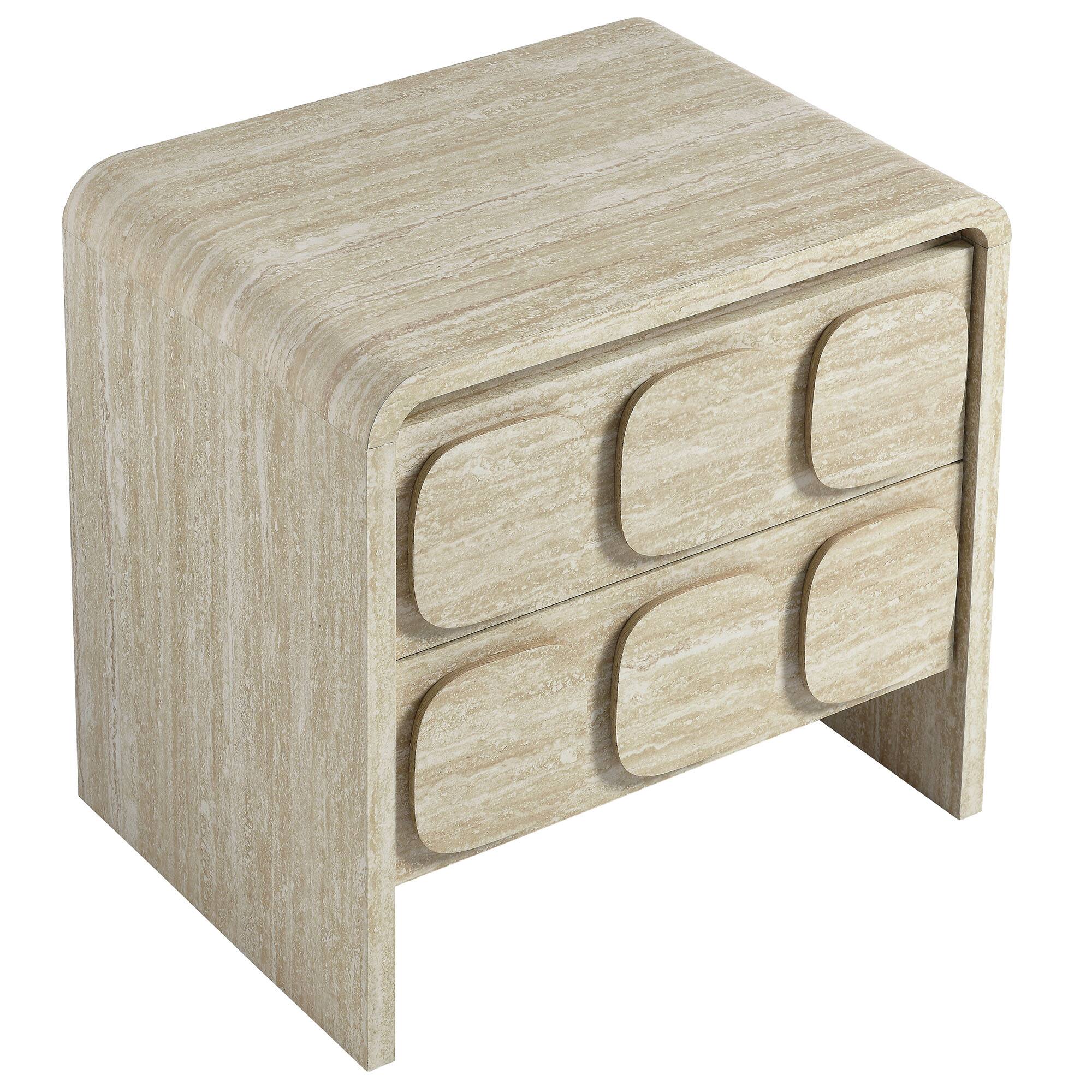 Alt View 2. Modway - Toscana 2-Drawer Nightstand by Modway - Travertine.