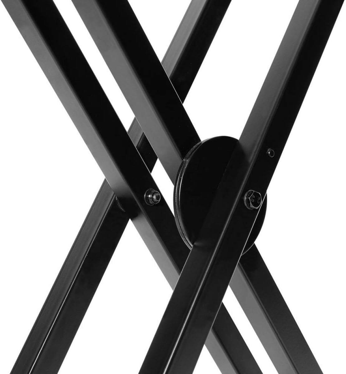 Alt View 3. On Stage Stands - On-Stage KS7292 Double-X Ergo Lok Keyboard Stand with 2nd Tier,Black - "NA".