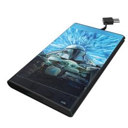 Keyscaper - Star Wars: The Mandalorian Portrait 5000mAh Flat Powerbank - Grogu and Din Djarin