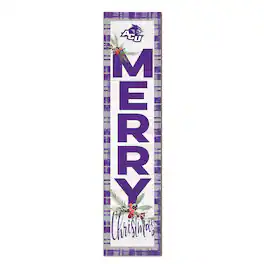 Jardine - Abilene Christian University Wildcats 12'' x 48'' Outdoor Merry Christmas Leaner - White
